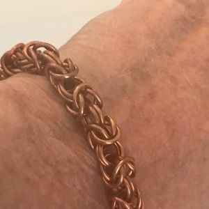 Copper link bracelet